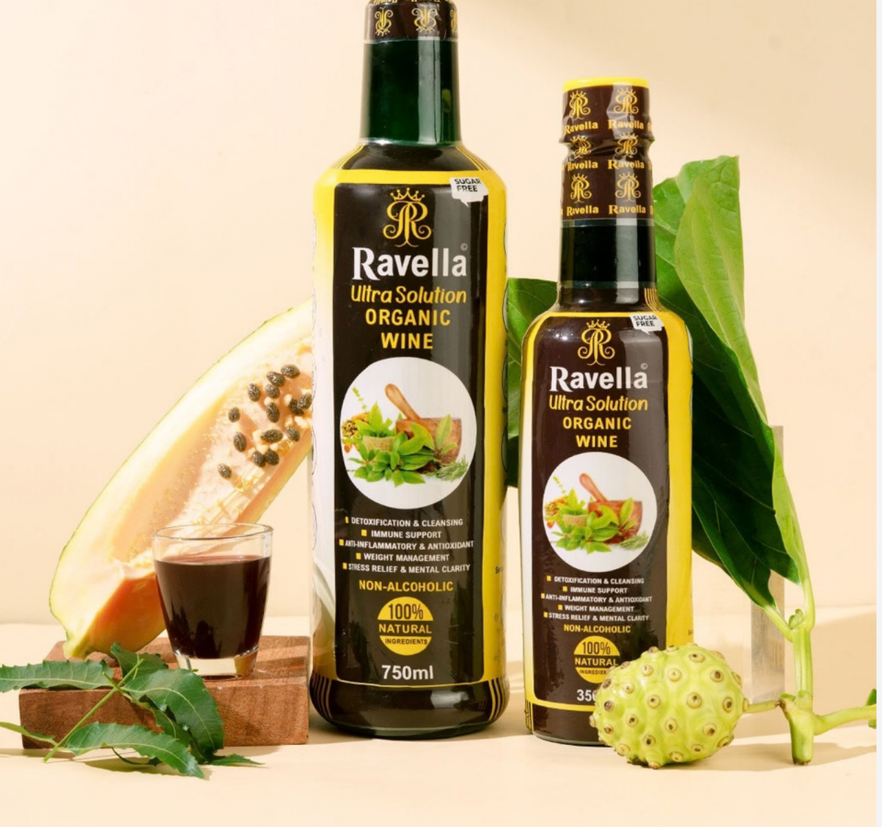 Ravella botanical drink bottles